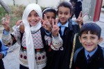Deaf children in Gaza